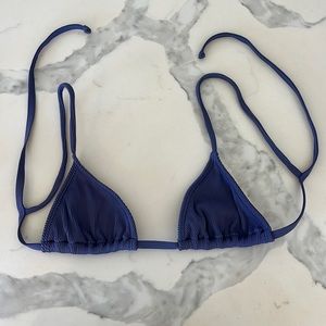 Violet triangle bikini top